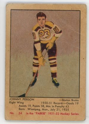 Johnny Person 1951-52 Parkhurst #34