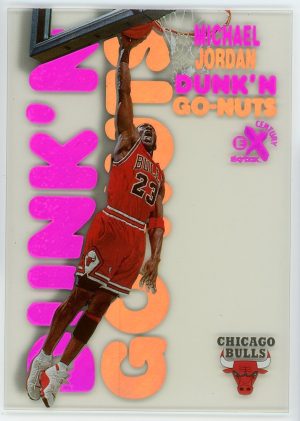 Michael Jordan 1998 Skybox E-X Dunk 'N Go Nuts Card #15DG RARE!
