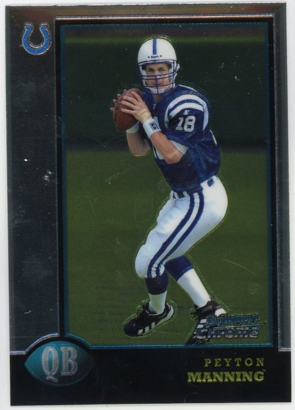 Peyton Manning 1998 Bowman Chrome Rookie Card #1