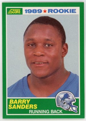 Barry Sanders 1989 Score Football Rookie Card #257