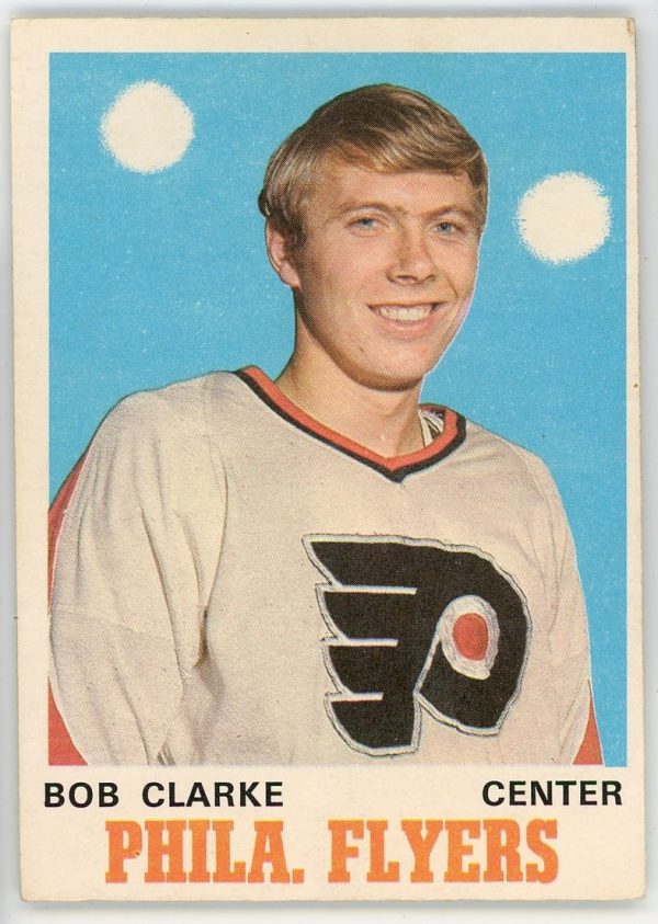 Bob Clarke Flyers 1970-71 OPC RC Rookie Card #195