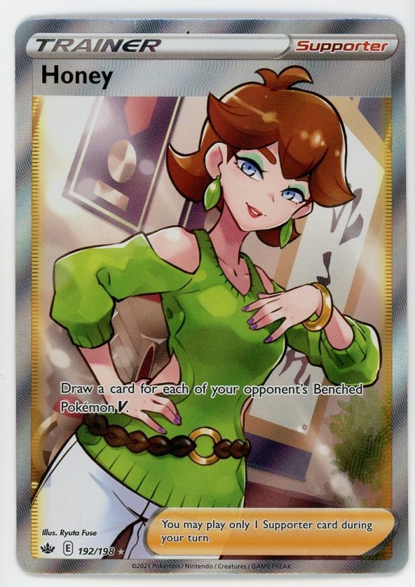 Pokemon Honey Chilling Reign 192/198 Ultra Rare Trainer Card Full Art