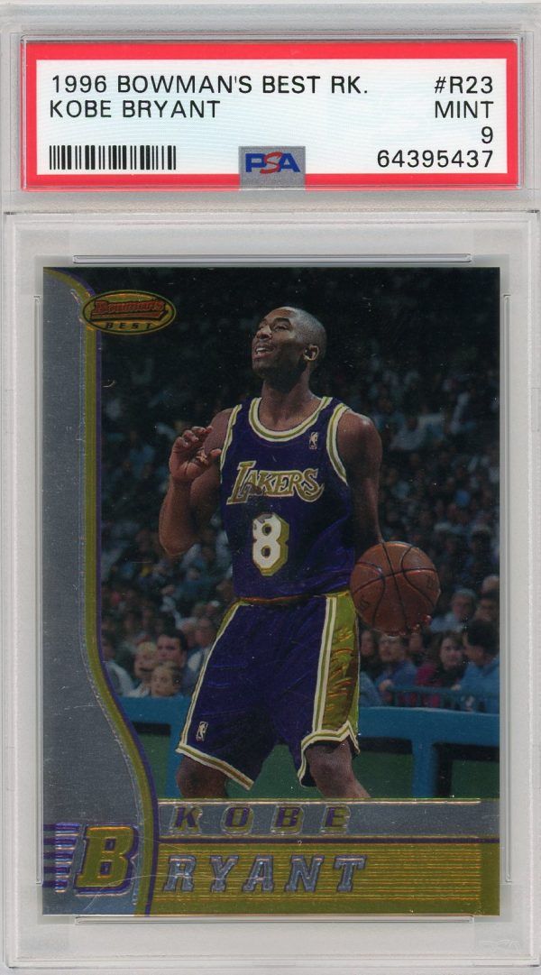 1996-97 Kobe Bryant Lakers Bowmans Best PSA 9 Rookie Card #R23