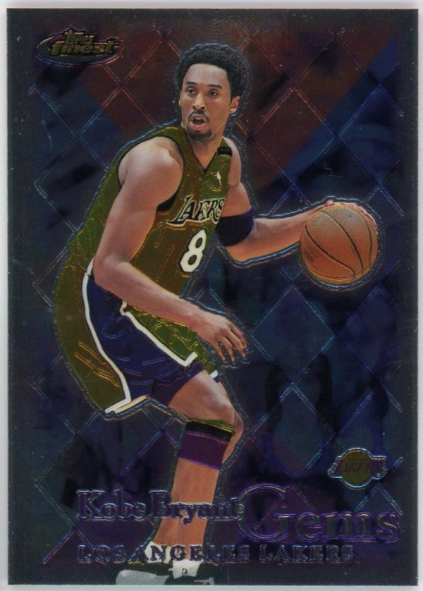 Kobe Bryant Lakers 2000-01 Topps Finest Gems Card #165