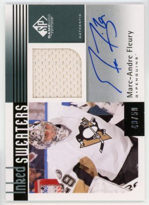 Marc-Andre Fleury 2011-12 UD SP Game Used Inked Sweaters /50 IS-MF