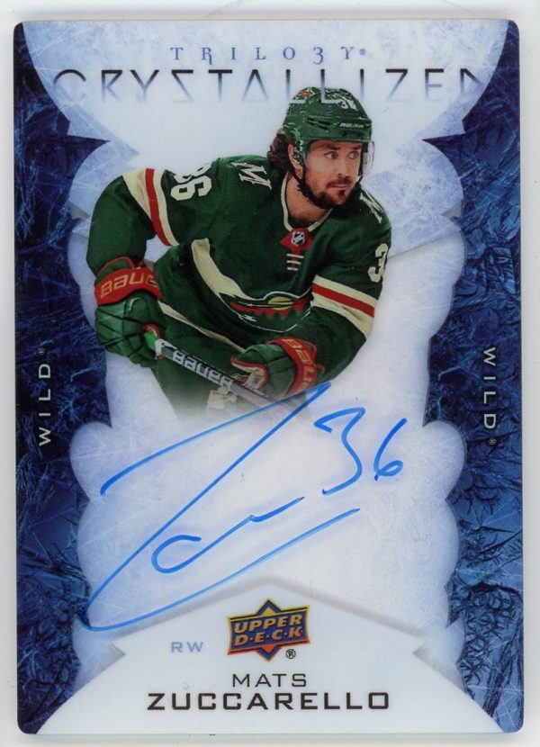 Mats Zuccarello 2020-21 UD Trilogy Crystalized Autographs