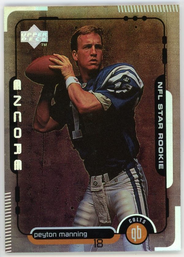 Peyton Manning Colts 1998 UD Encore RC Rookie Card #1