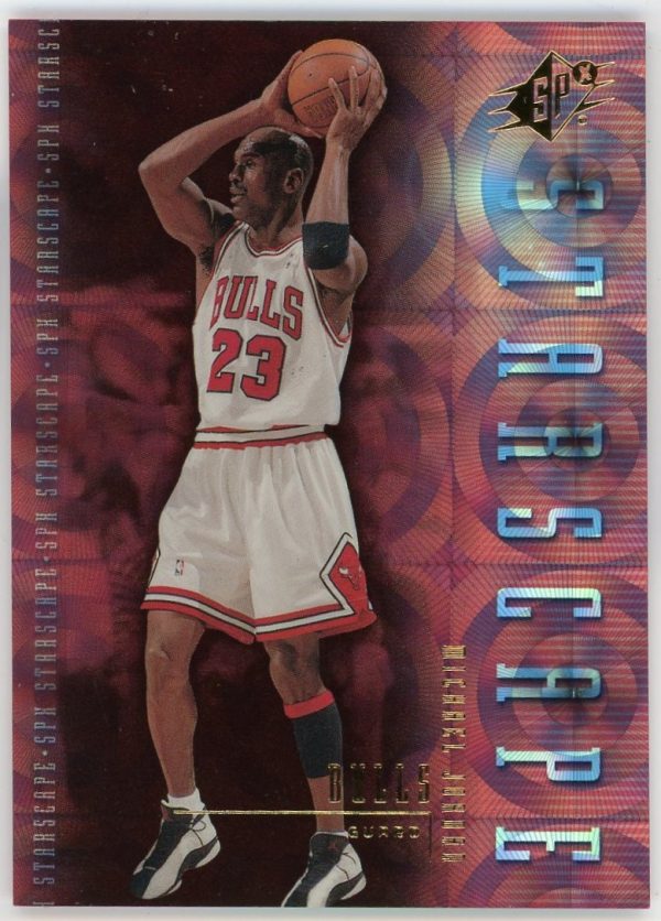 Michael Jordan Bulls 1999 UD Basketball Starscape Card #ST1