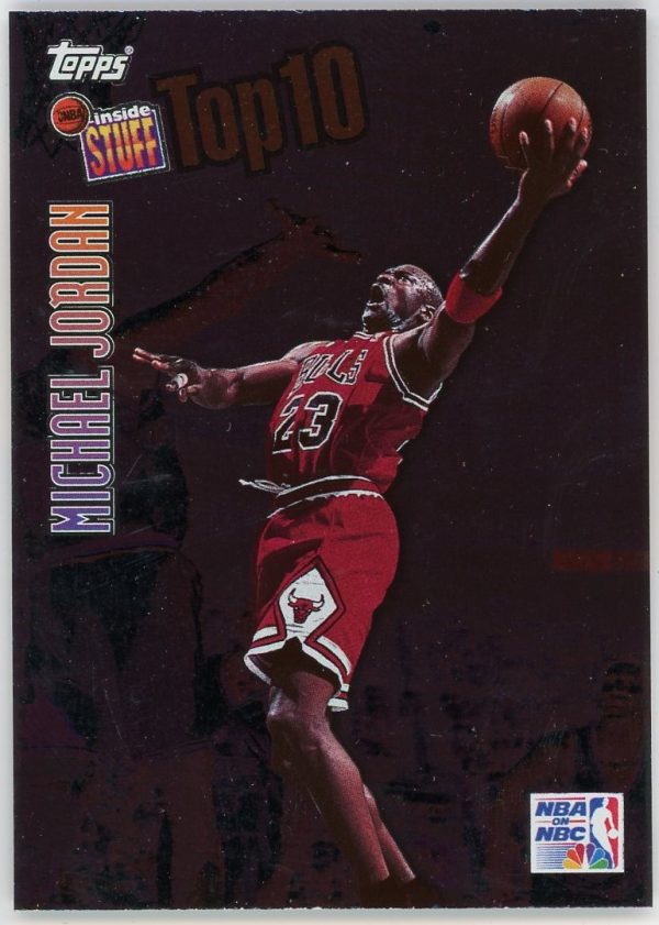 Michael Jordan Bulls 1997-98 Topps Inside Stuff Top 10 Card #IS1