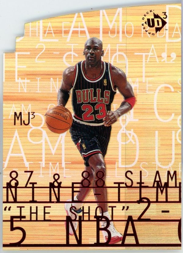 Michael Jordan Bulls 1997-98 UD3 Insert Rare Card #MJ3-1