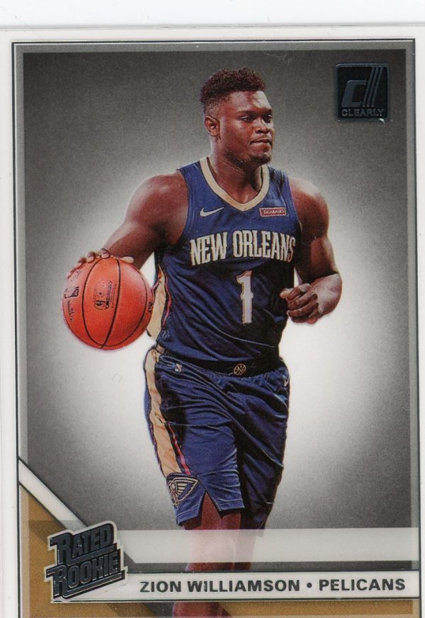 Zion Williamson 2020 Panini Clearly Donruss Rated Rookie #51