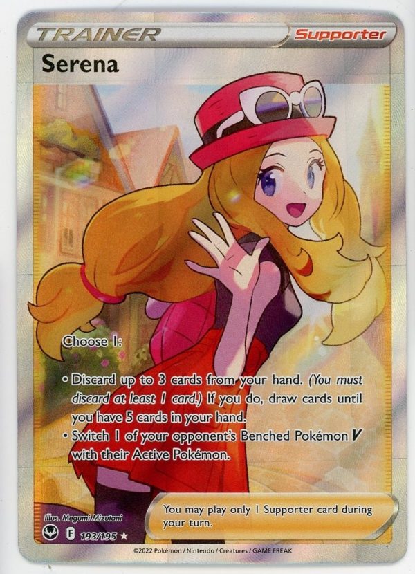 Pokemon Serena #193/195 Silver Tempest Ultra Rare Holo