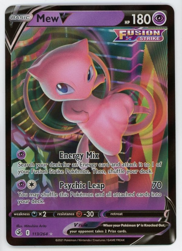 Pokémon Mew V Fusion Strike 113/264