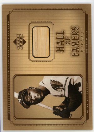 Hank Aaron 2001 UD Cooperstown Collection Game Used Bat #B-HA