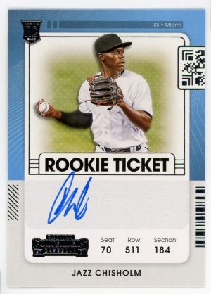 Jazz Chisholm Marlins 2021 Panini Contenders Rookie Auto RC #123