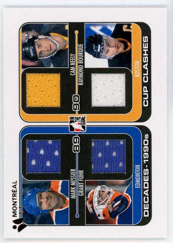 Messier/Fuhr/Neely/Bourque 2013-14 ITG Cup Clashes Patch 1 of 1