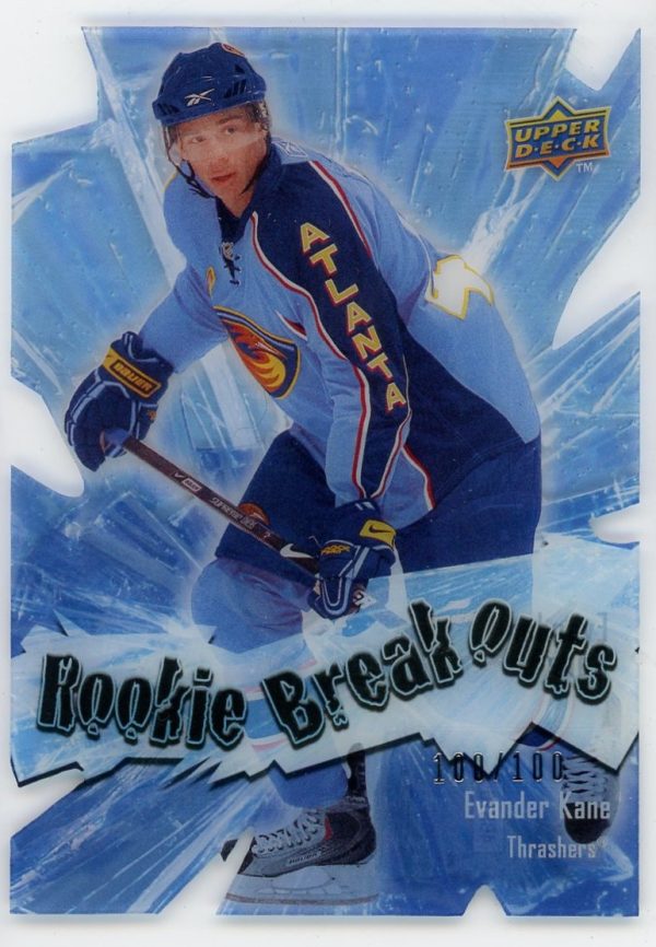 Evander Kane 2009-10 UD Rookie Breakouts /100 Acetate Rookie #RB6