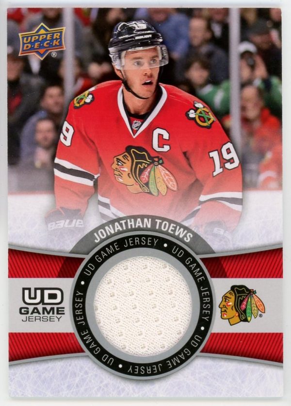Jonathan Toews 2015-16 UD Game Jersey Card #GJ-TO
