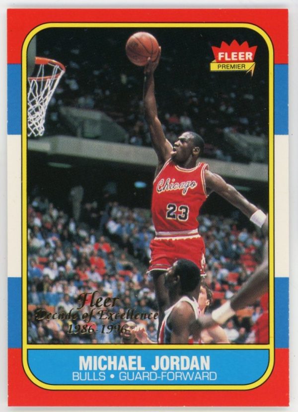 Michael Jordan 1986 Fleer Decade Of Excellence RC