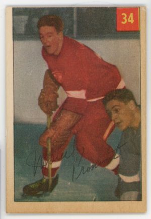 Marcel Pronovost 1954-55 Parkhurst Hockey Card #34