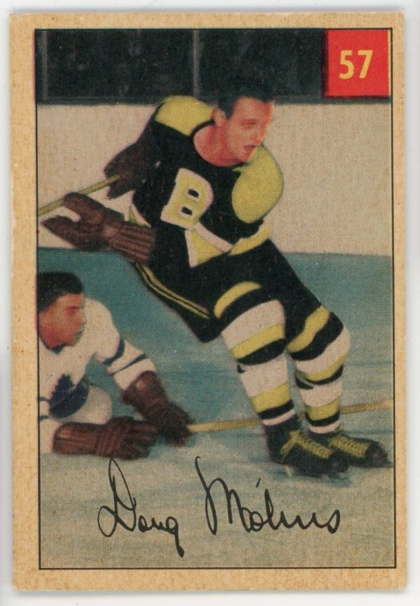 Dough Mohns 1954-55 Parkhurst Hockey Card #57