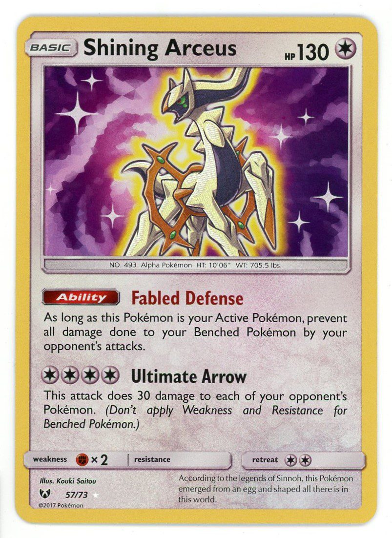 Pokemon Shining Arceus 57/73 Shining Legends Holo Rare NM | Froggers ...