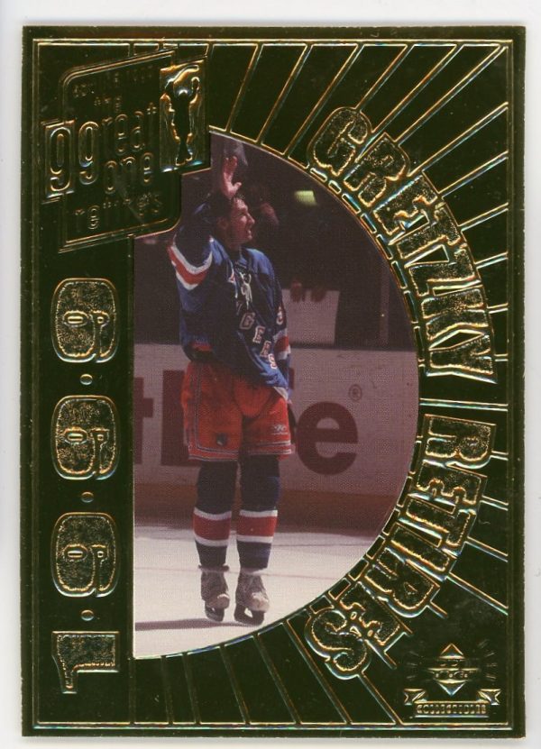 Wayne Gretzky 1999 UD The Great One Retires 22kt Gold Card /2500
