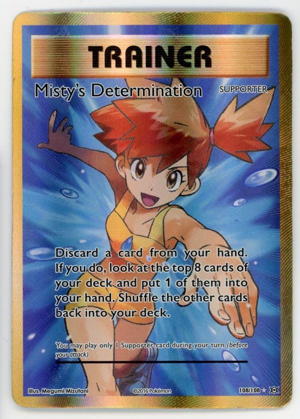 Pokémon TCG Misty's Determination XY Evolutions 108/108 Holo Full Art