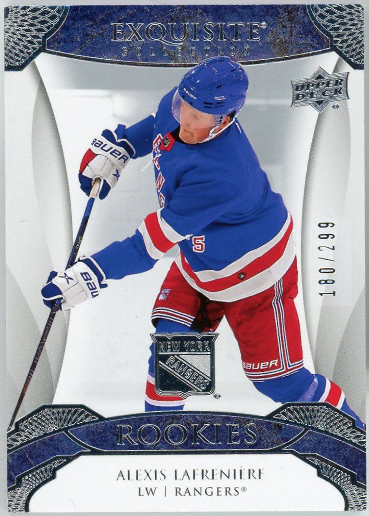 2020-21 Upper Deck Alexis Lafreniere Collection #20 Alexis Lafreniere New  York Rangers Official NHL Hockey Trading Card in Raw (NM or Better)  Condition