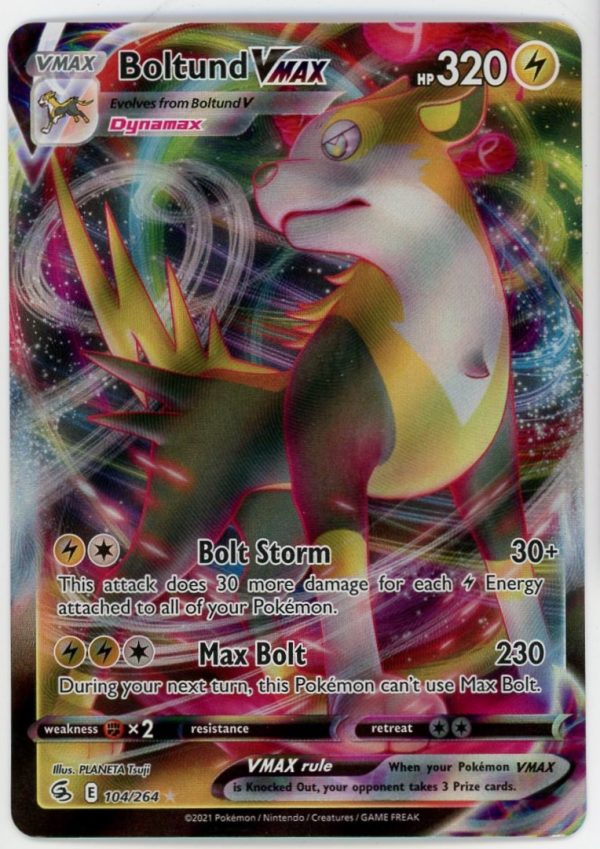 Pokémon TCG Boltund VMAX Fusion Strike 104/264