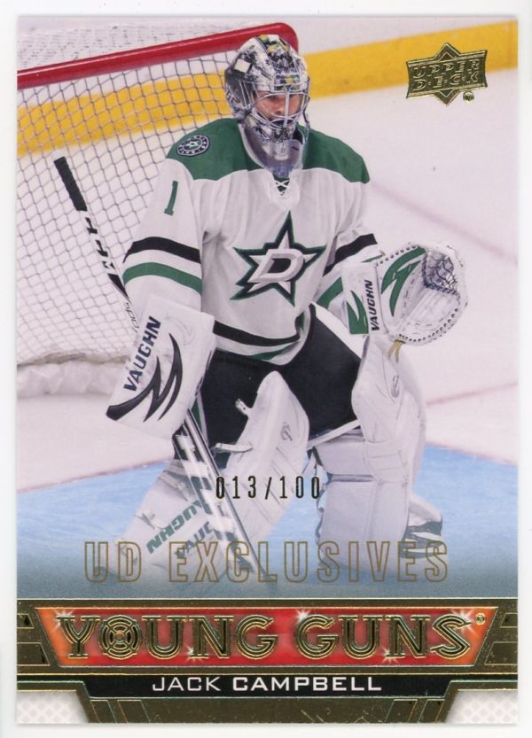 2013-14 Jack Campbell Stars UD Young Guns Exclusives Rookie Card #473