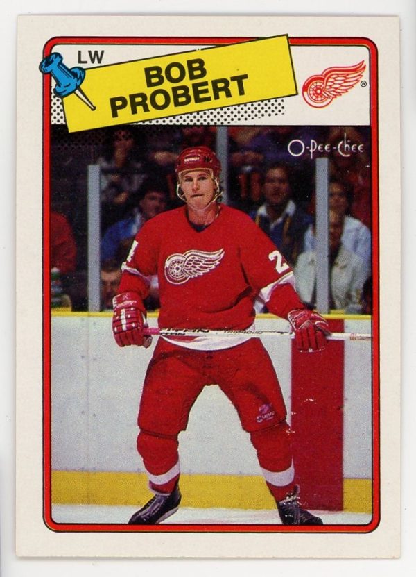 Bob Probert 1988-89 OPC Rookie Card #181