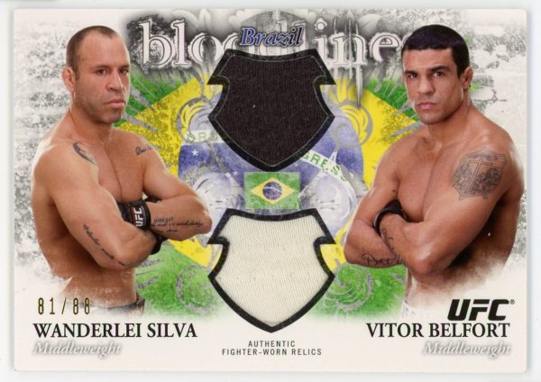 2012 Silva Belfort Topps UFC Bloodlines Dual Relic /88 Card