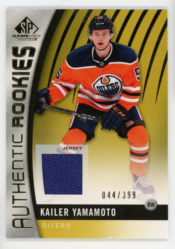 Kailer Yamamoto 2017-18 SP Game Used Authentic Rookies Jersey /399 #90