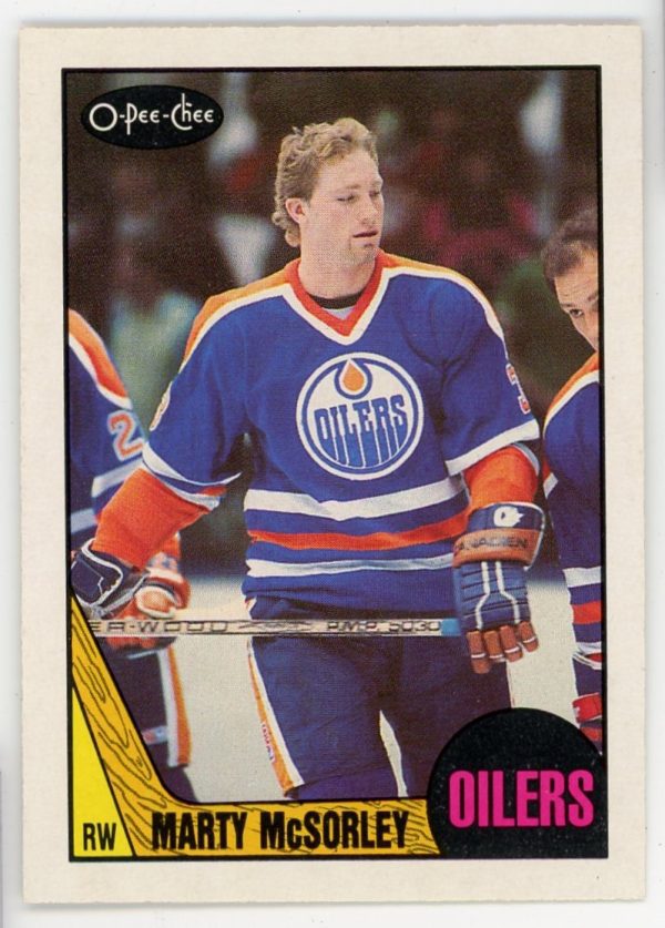 Marty McSorley 1987-88 OPC Rookie Card #205