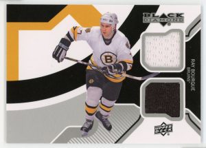 2013-14 Ray Bourque UD Black Diamond Dual Patch Card #BEES-RB