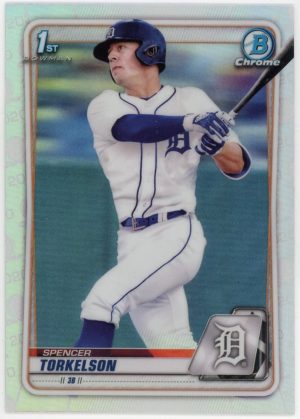 Spencer Torkelson Tigers 2020 Topps 1st Bowman Refractor Rookie Card #BD-121