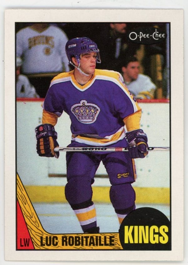 Luc Robitaille 1987-88 OPC Rookie Card #42