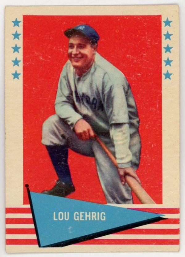 Lou Gehrig 1961 Fleer Baseball Greats Card #31