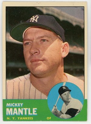 1963 Topps Mickey Mantle Card #200