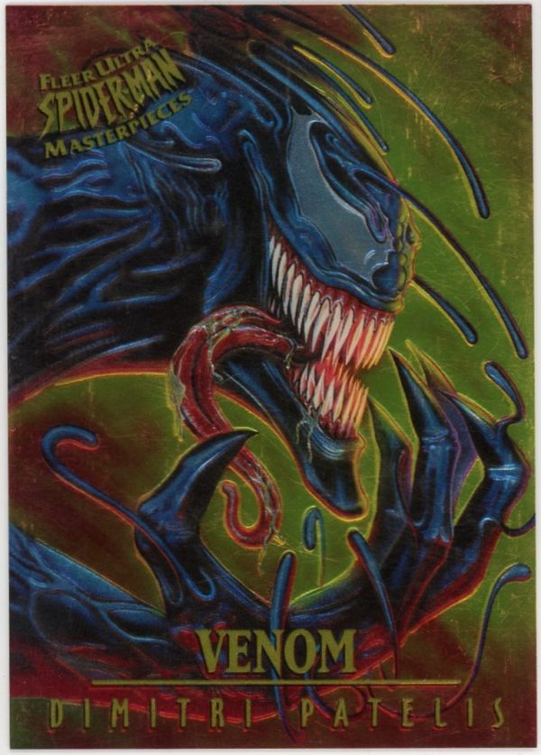 Venom Dimitri Patelis 1995 Fleer Ultra Marvel Spider-Man Masterpieces #8 of 9