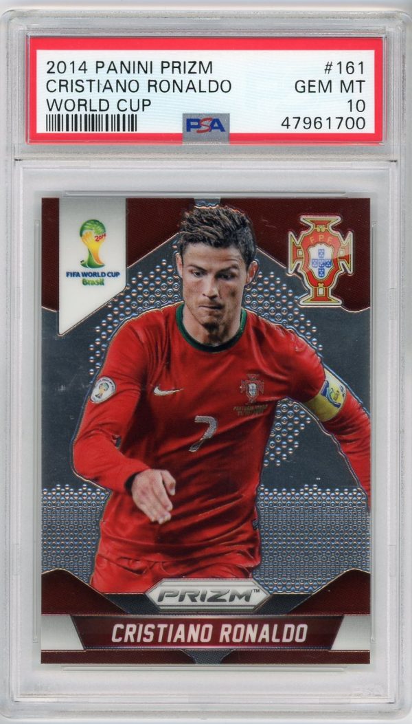 2014 Cristiano Ronaldo Panini Prizm World Cup PSA 10 Card #161