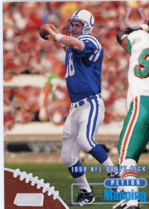 Peyton Manning 1998 Topps Stadium Club Rookie Card #195