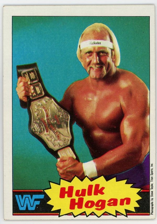 1985 Hulk Hogan Topps WWF Rookie Card #16