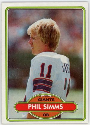 Phil Simms Giants 1980 Topps Football RC Rookie Card #225 HOF