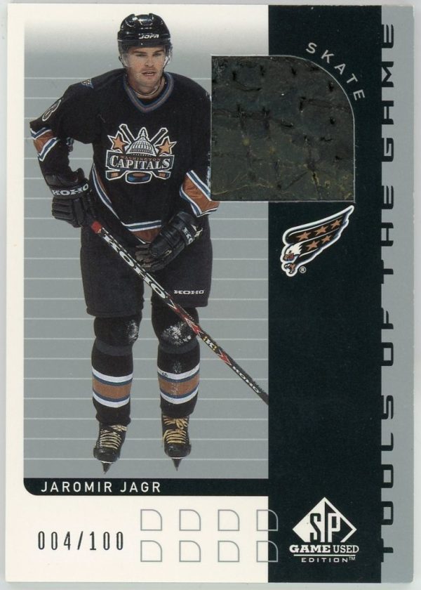 Jaromir Jagr 2002-03 SP Game Used Tools Of The Game Skate Patch /100