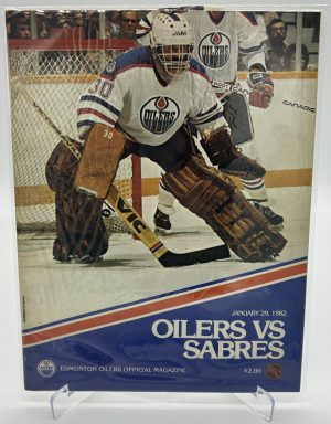 Edmonton Oilers Offical Magazine January 29 1982 VS Sabers!