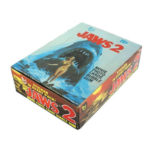 Jaws 2 Topps Movie Photo Cards Bubble Gum Box