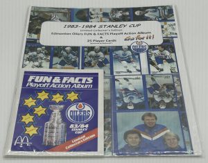 1983-84 Edmonton Oilers Mcdonalds Sticker Set & Album Complete!