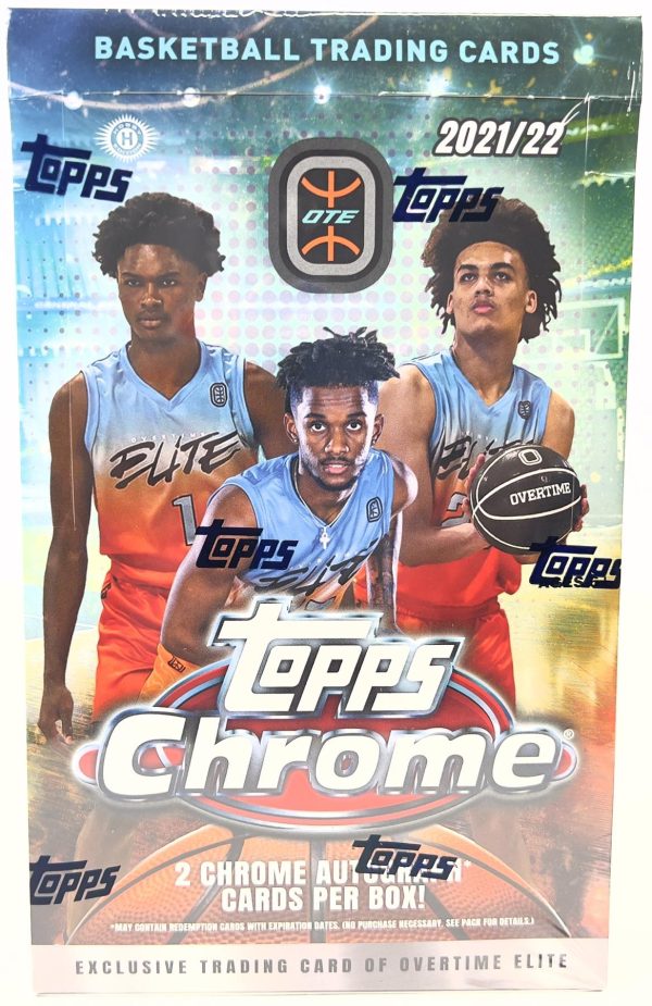 2021-22 Topps Chrome Overtime Elite Basketball Hobby Box Sealed